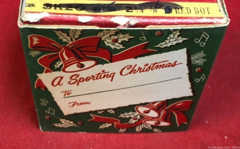 2- Vintage Remington Christmas Ammo Sleeves 22 Sh.&20 Ga-img-5
