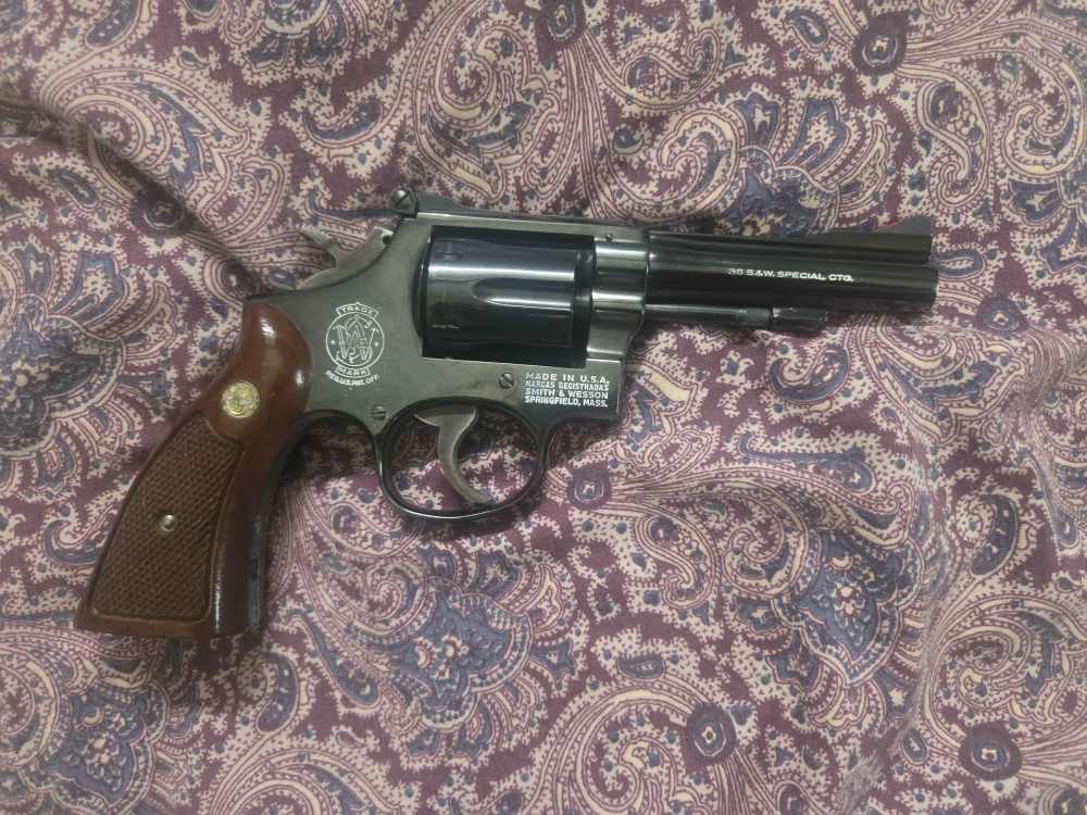 Smith & Wesson Pinned Pre-Lock 15-3 4" .38 Special Very Good-img-1