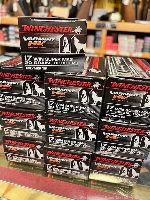 17WSM AMMO 500 ROUNDS FULL CASE 20GN POLYMER TIP 10 BX -img-0