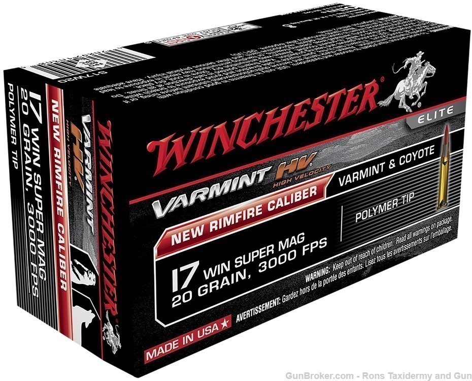 17WSM AMMO 500 ROUNDS FULL CASE 20GN POLYMER TIP 10 BX -img-2
