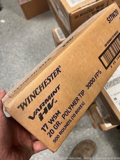 17WSM AMMO 500 ROUNDS FULL CASE 20GN POLYMER TIP 10 BX -img-1