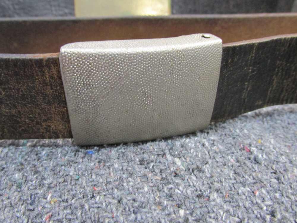 2-WEST GERMAN ARMY BELTS AND BUCKLES FOR OFFICERS AND ENLISTED MEN-img-1