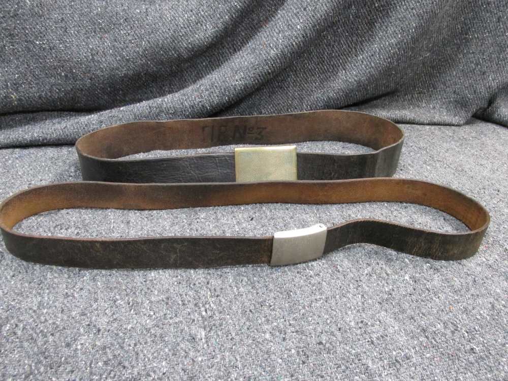 2-WEST GERMAN ARMY BELTS AND BUCKLES FOR OFFICERS AND ENLISTED MEN-img-0