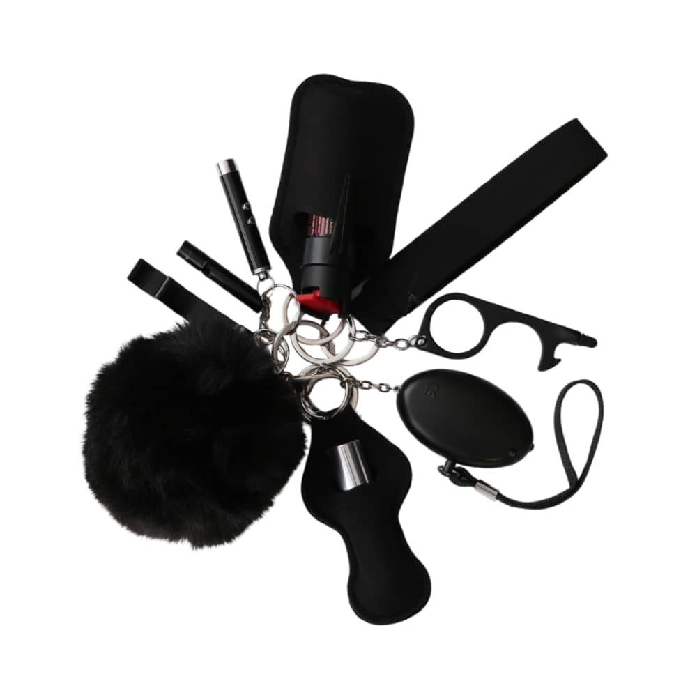 Safety Keychain Set for Self Defense by Lady Conceal- Black-img-0