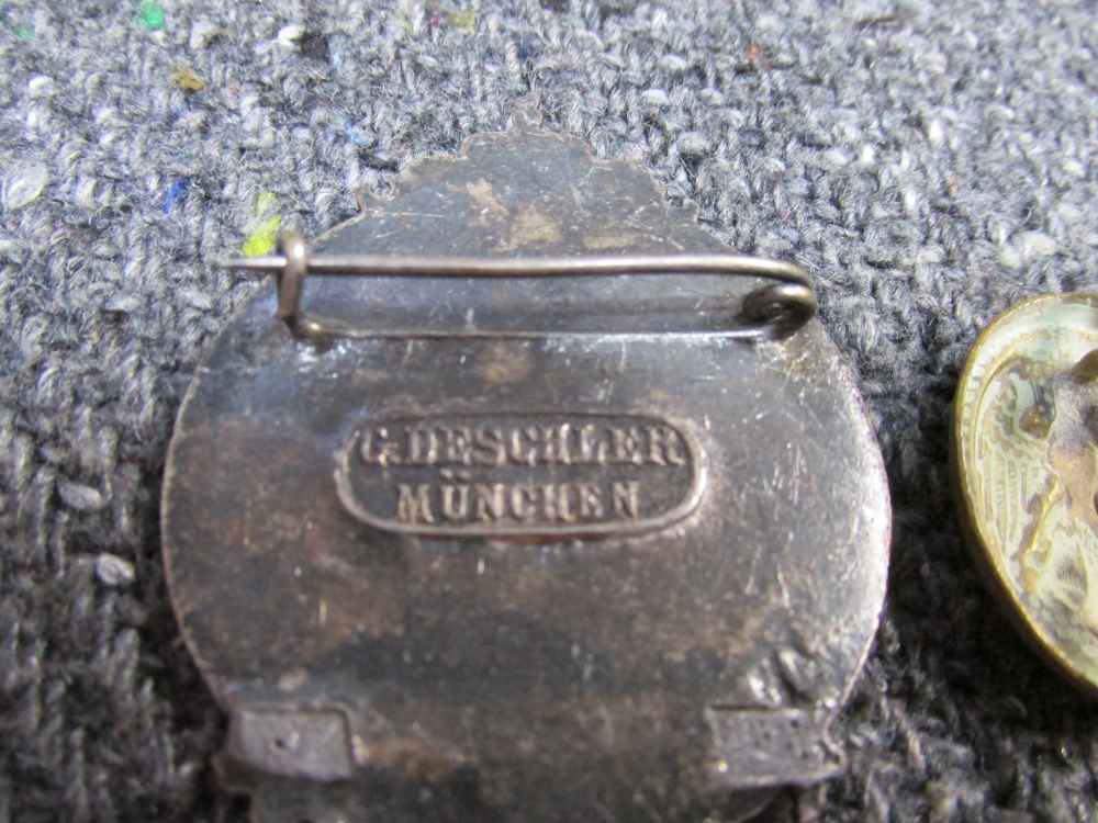 6PCS WWI/WWII GERMAN PINS; RAILWAY BADGE, DISABLED PIN, CAP BADGE, MORE-img-9