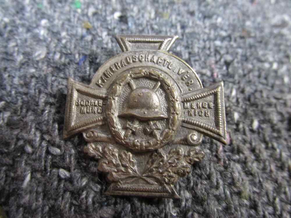 6PCS WWI/WWII GERMAN PINS; RAILWAY BADGE, DISABLED PIN, CAP BADGE, MORE-img-2
