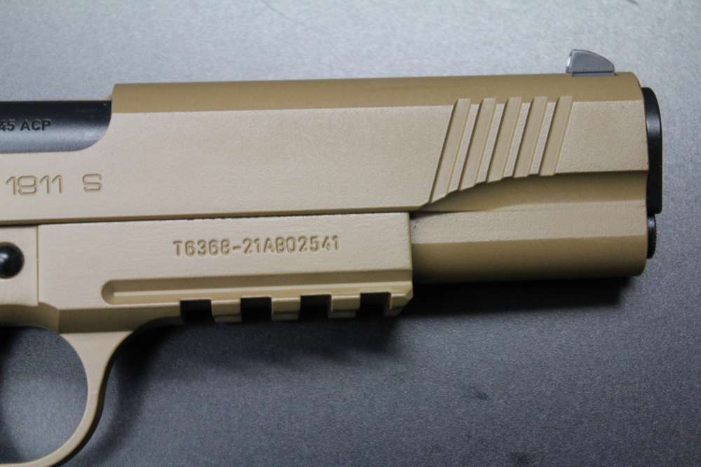 EAA Girsan MC1911 S 45 ACP 5” Government Flat Dark Earth -img-12
