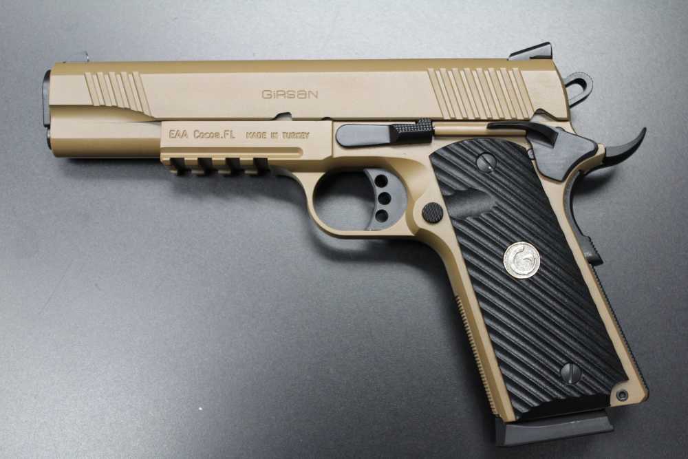 EAA Girsan MC1911 S 45 ACP 5” Government Flat Dark Earth -img-1