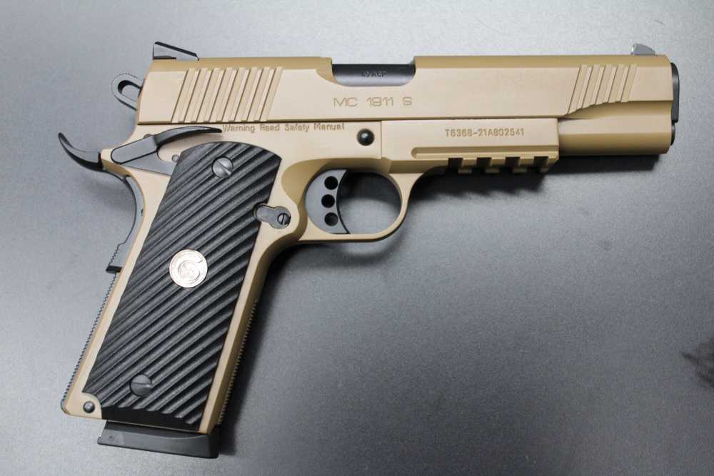 EAA Girsan MC1911 S 45 ACP 5” Government Flat Dark Earth -img-7