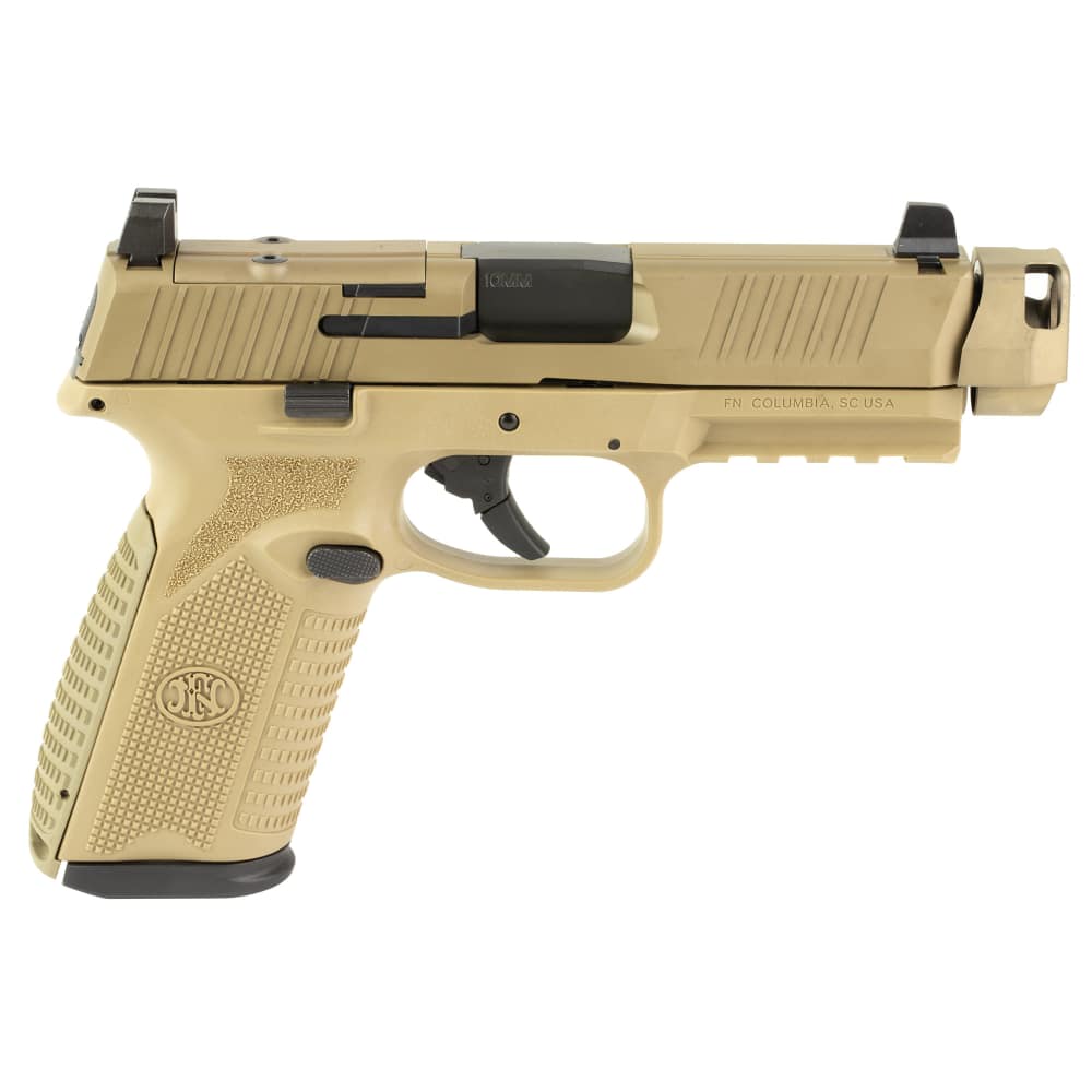 FN FNH 510 Comp 10mm FDE Threaded Tactical 15 Round MRD MoS NeW HoT NR-img-1