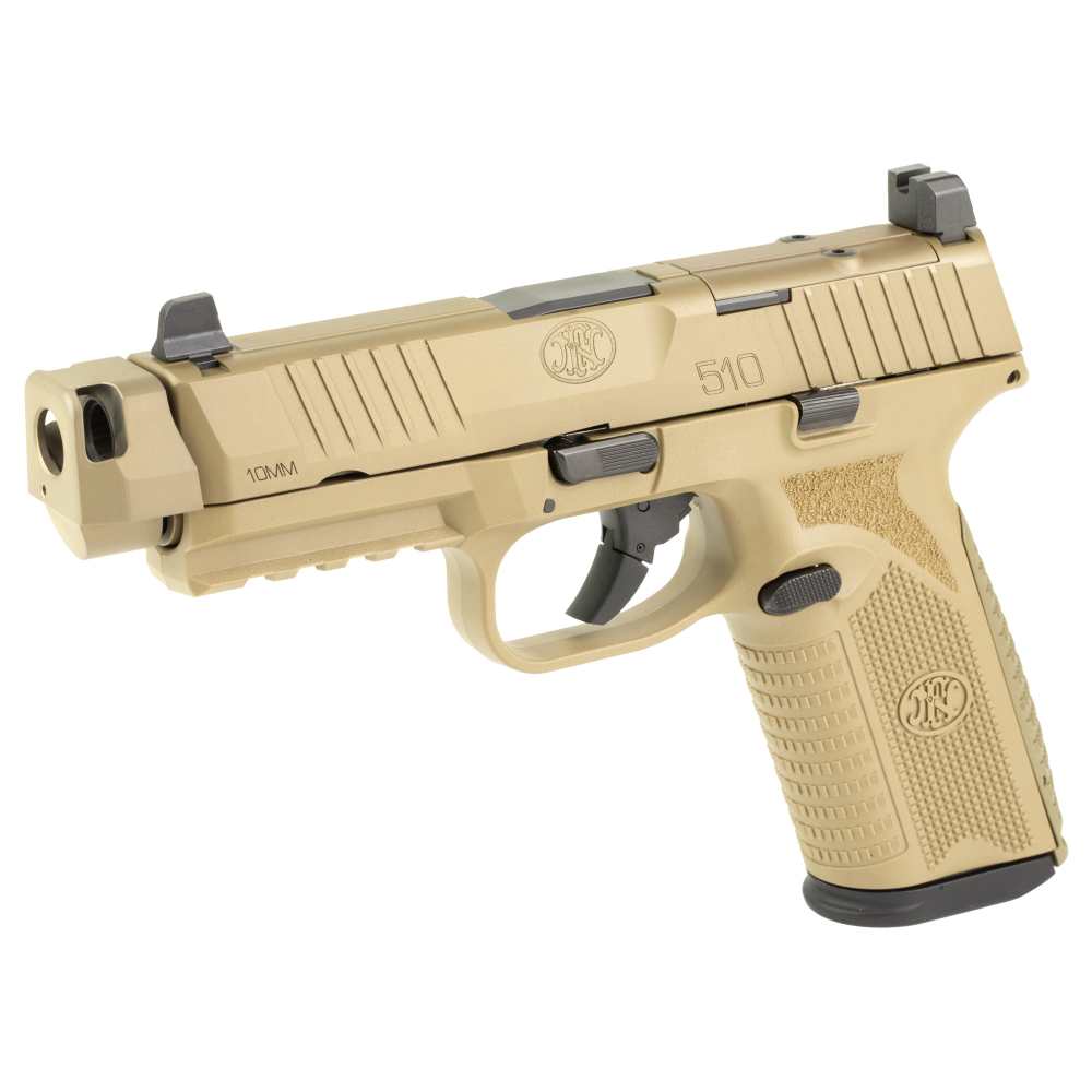 FN FNH 510 Comp 10mm FDE Threaded Tactical 15 Round MRD MoS NeW HoT NR-img-0
