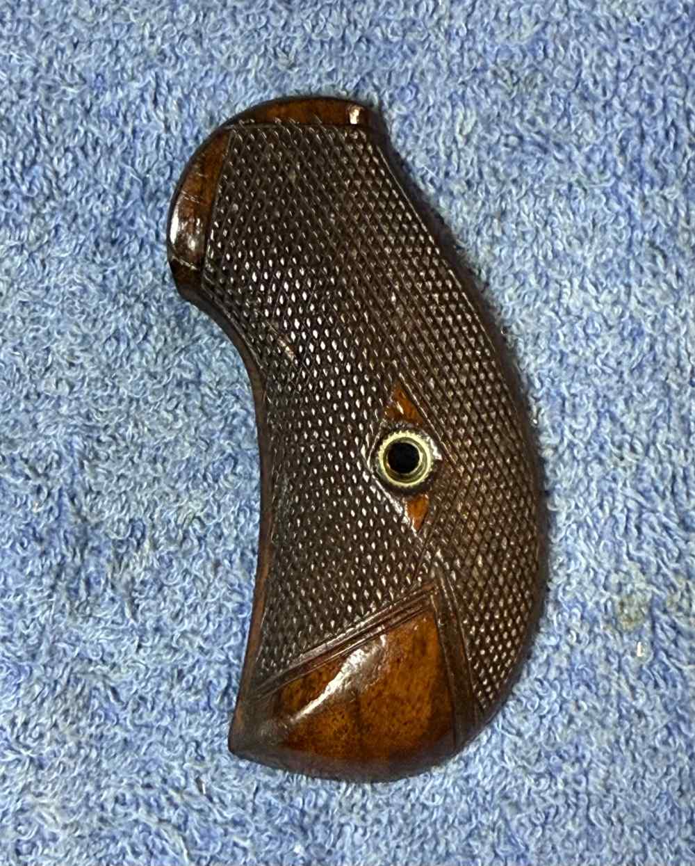 Rare original walnut grips for Colt Model 1878-img-3