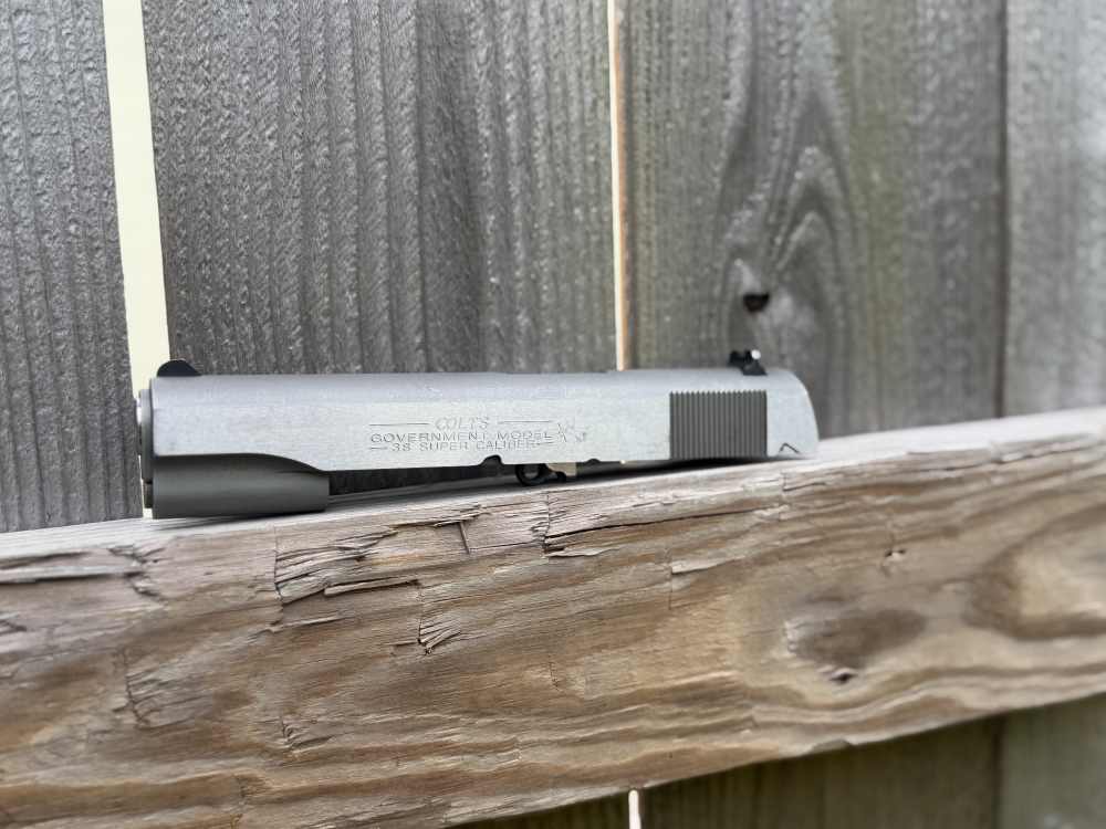 Factory Colt 1911 38 Super Slide Barrel Government Series Upper Engrave Ace-img-17