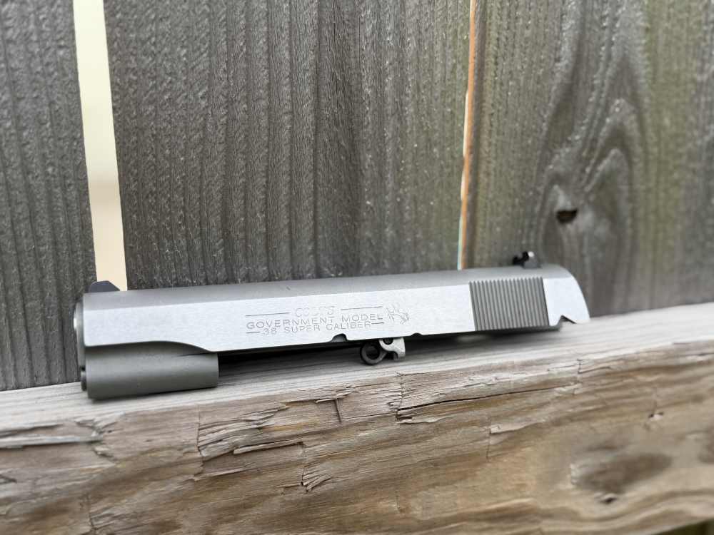 Factory Colt 1911 38 Super Slide Barrel Government Series Upper Engrave Ace-img-16