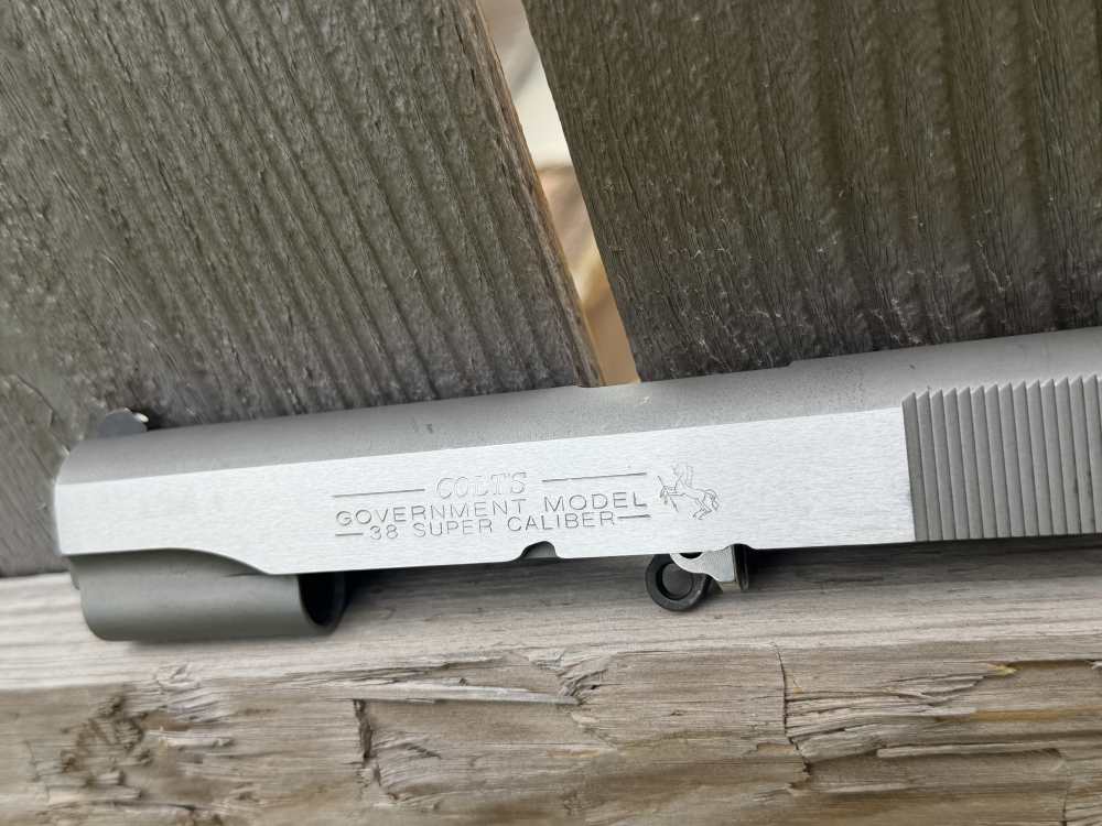 Factory Colt 1911 38 Super Slide Barrel Government Series Upper Engrave Ace-img-22