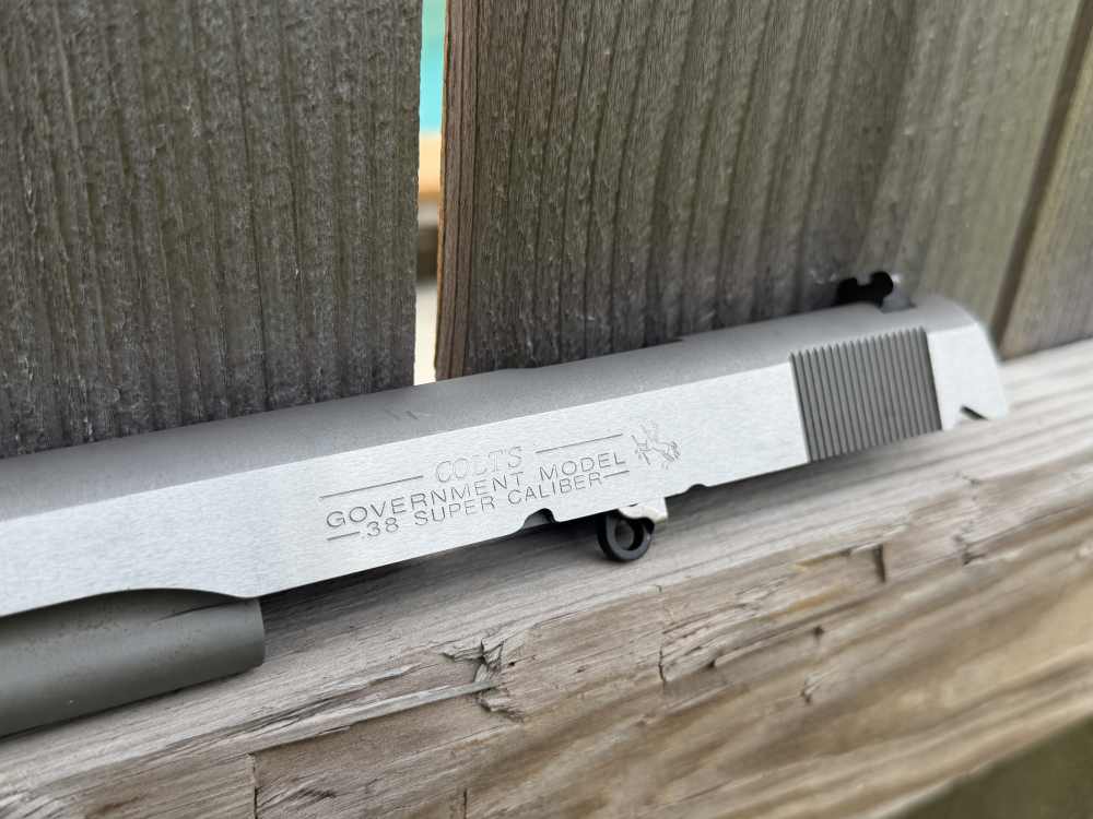 Factory Colt 1911 38 Super Slide Barrel Government Series Upper Engrave Ace-img-4