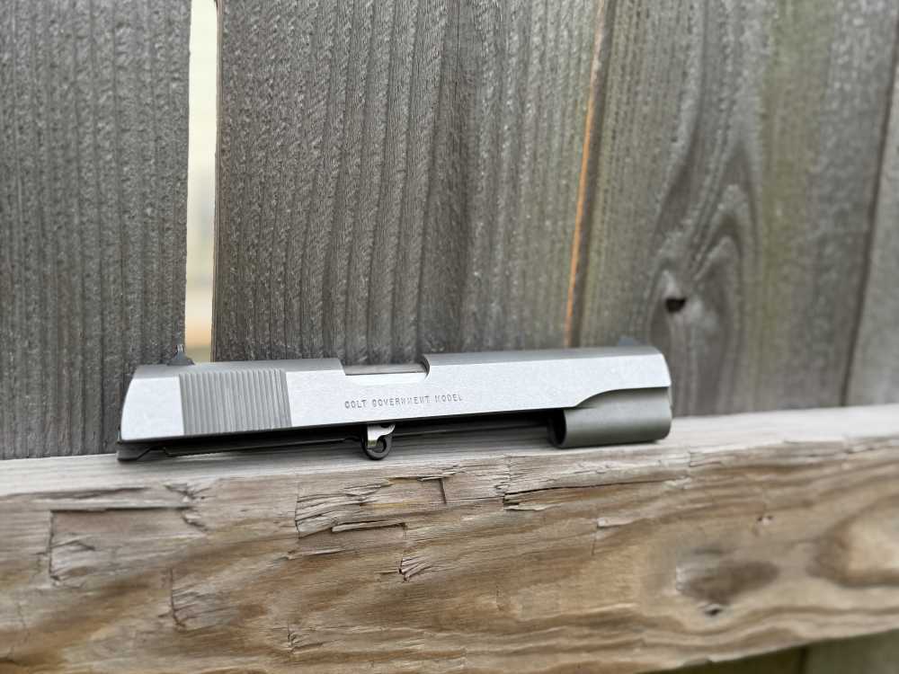 Factory Colt 1911 38 Super Slide Barrel Government Series Upper Engrave Ace-img-5