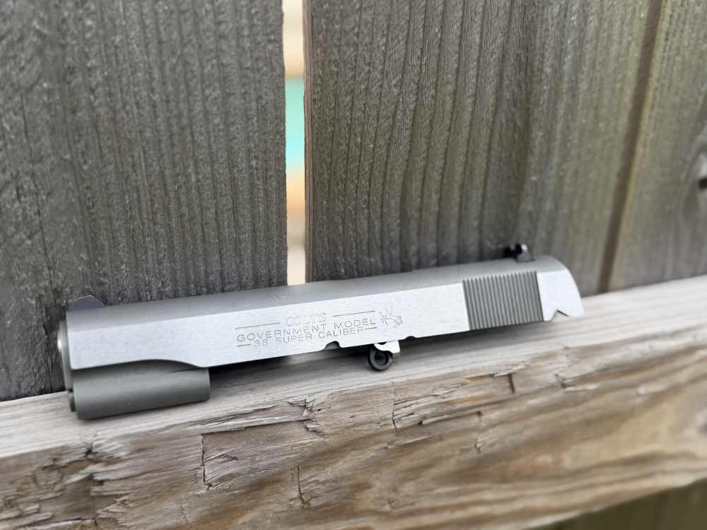 Factory Colt 1911 38 Super Slide Barrel Government Series Upper Engrave Ace-img-1