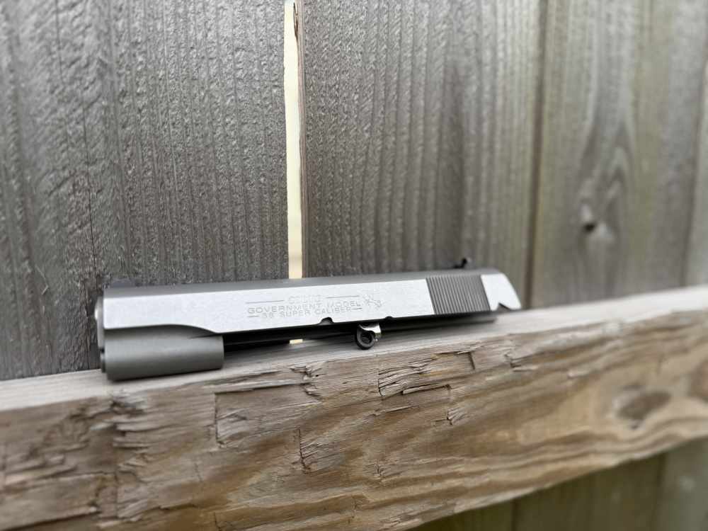 Factory Colt 1911 38 Super Slide Barrel Government Series Upper Engrave Ace-img-0