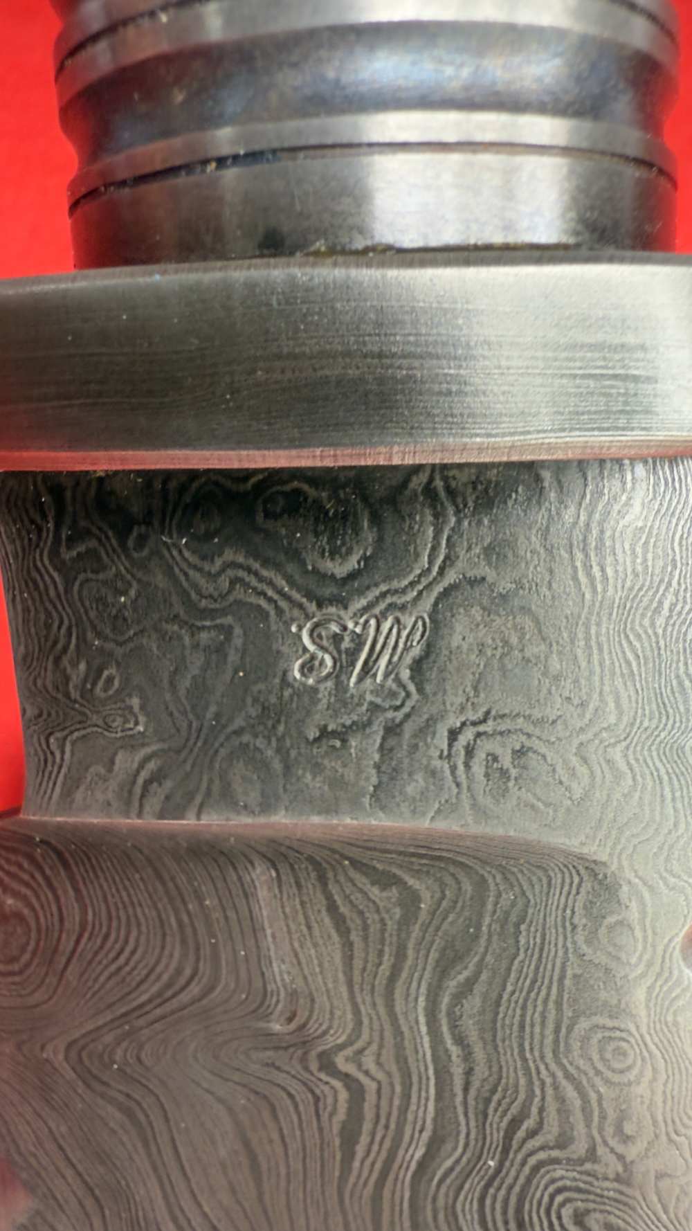 Keith KILBY – ACE OF SPADES II – CUSTOM DAMASCUS BOWIE KNIFE-img-3
