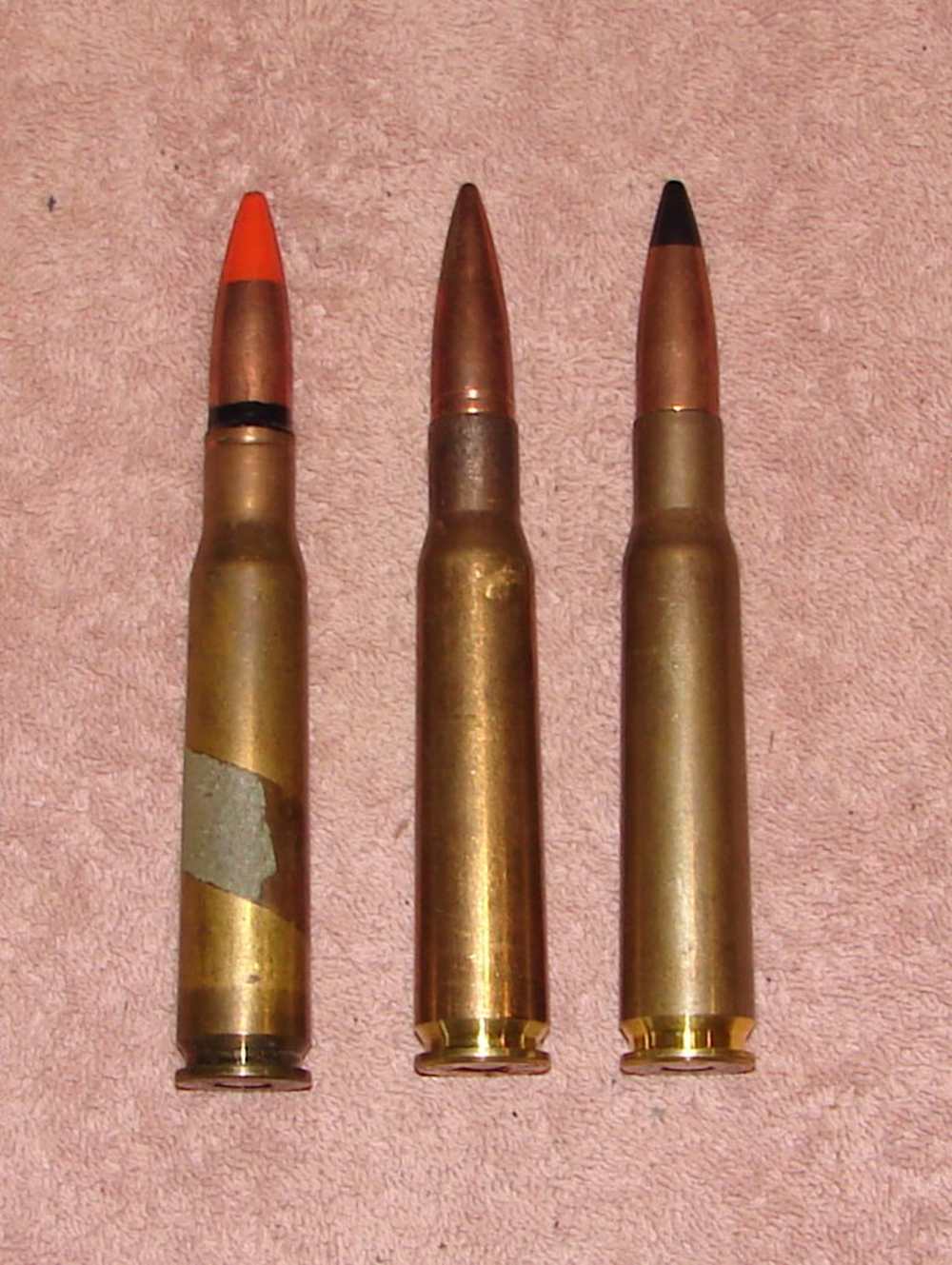 Lot of 3 12.7 X 99 Foreign LIVE Rounds.-img-1