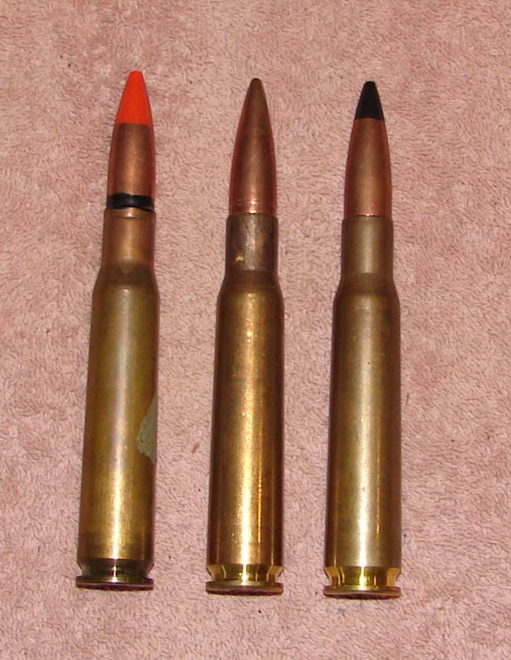 Lot of 3 12.7 X 99 Foreign LIVE Rounds.-img-0