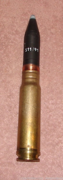 30MM X 155B Czechoslovakian TP round. INERT -img-0