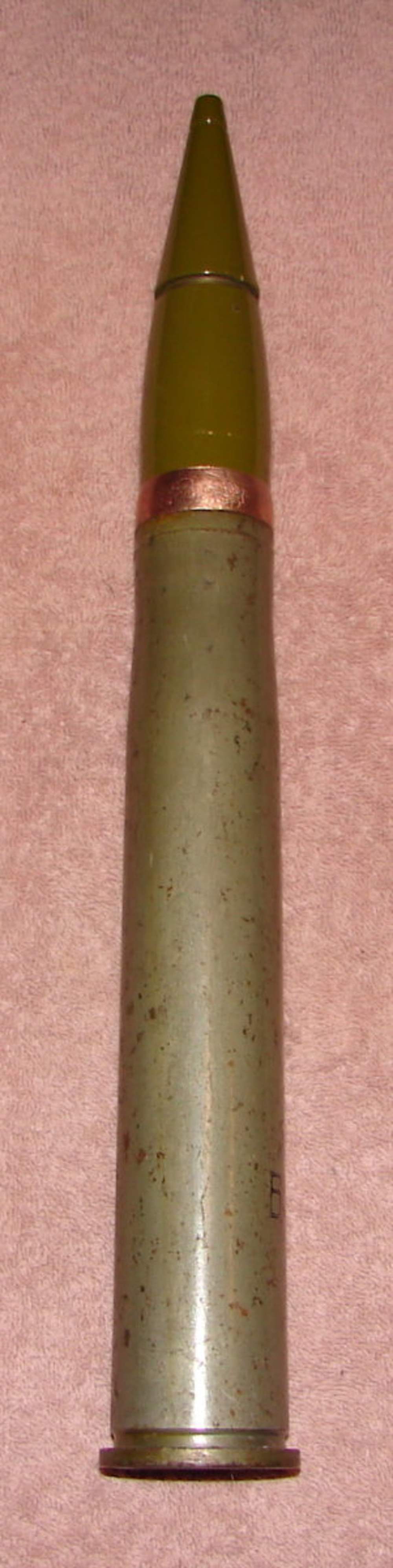 CHINESE COMMUNIST 37MM X 247 Anti Air-Craft Cannon Round?? Inert 37mm-img-2