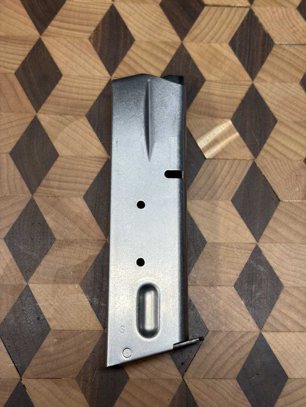 STAINLESS! vintage S&W model 59 magazine “Lazy &” 15rd 9mm-img-0