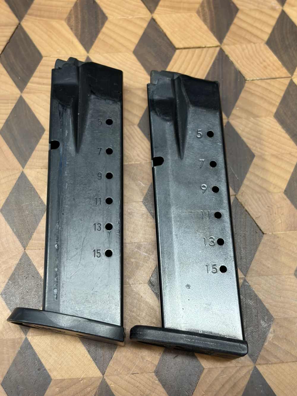 2-pack! S&W M&P full size magazine 15rd 40s&w / 357sig factory OEM & Promag-img-1