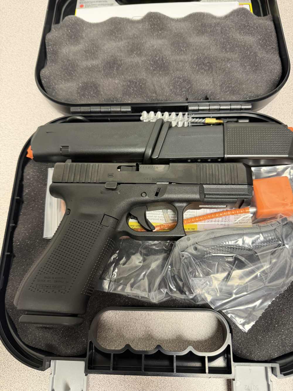 Glock 45 Gen5, 9mm, 4.02”, Black, Gas Nitride Finish, 17 Rds-img-0