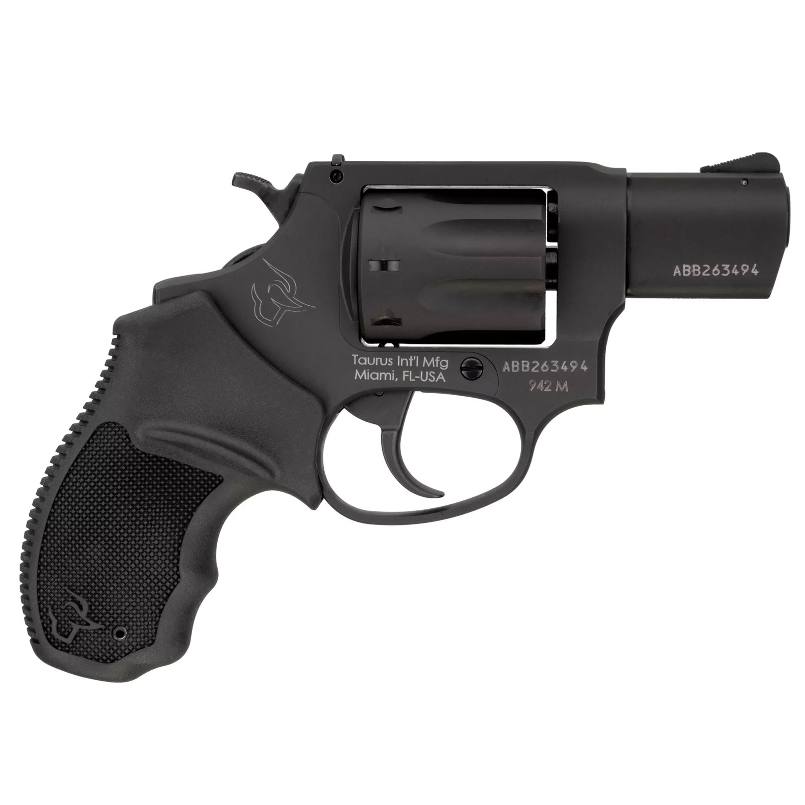 TAURUS 942 .22 WMR 2in 8rd Matte Black Revolver (2-942M021)-img-1