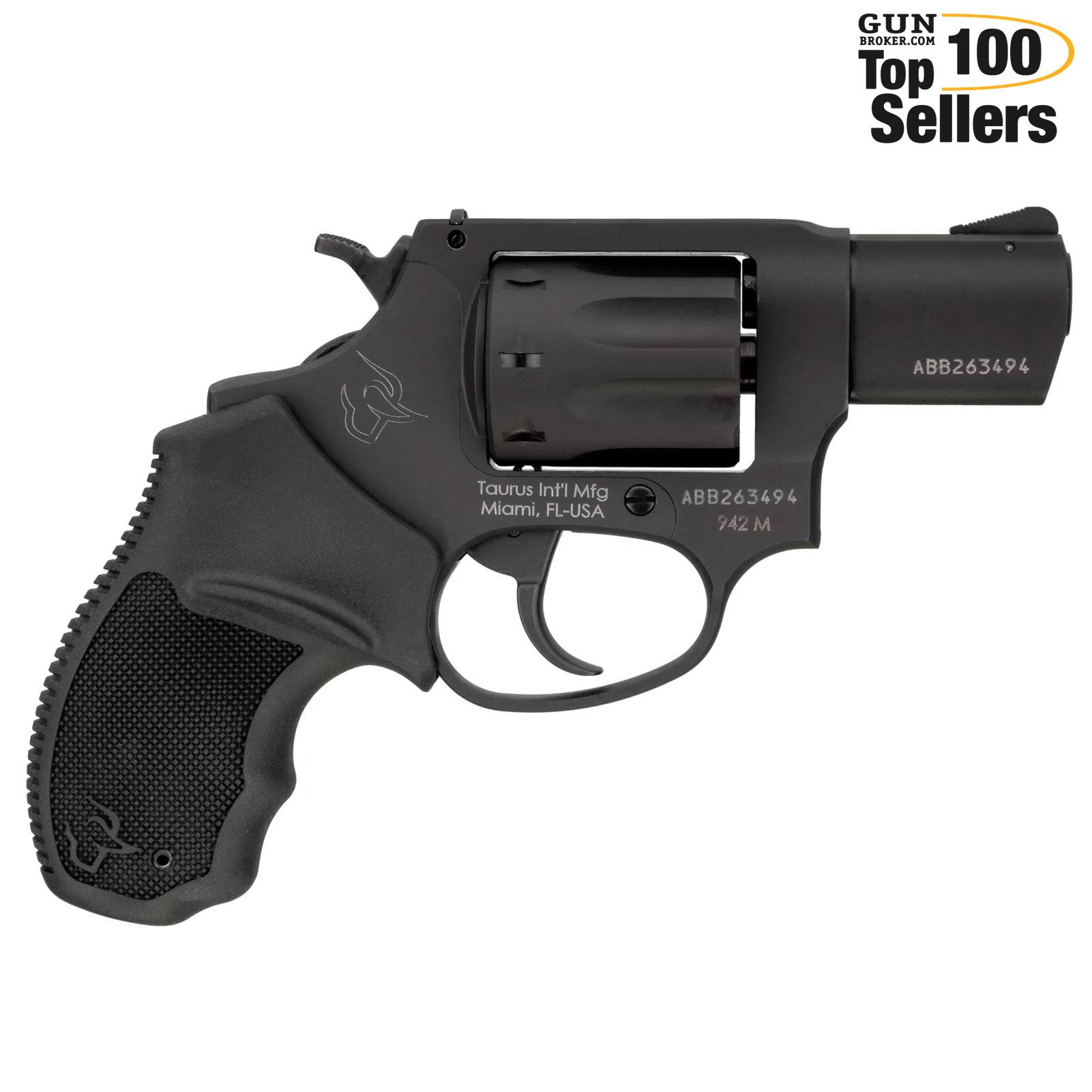 TAURUS 942 .22 WMR 2in 8rd Matte Black Revolver (2-942M021)-img-0