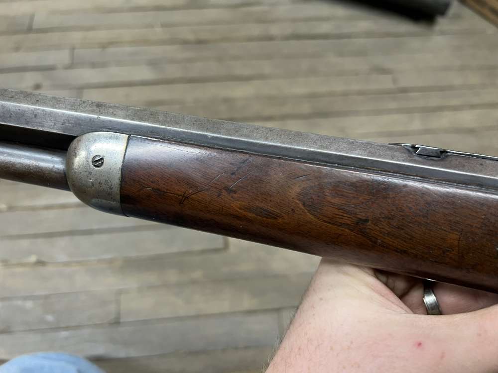 Winchester 1886 rifle 40-82 WCF Antique 1892 w letter 26” octagon lever -img-16