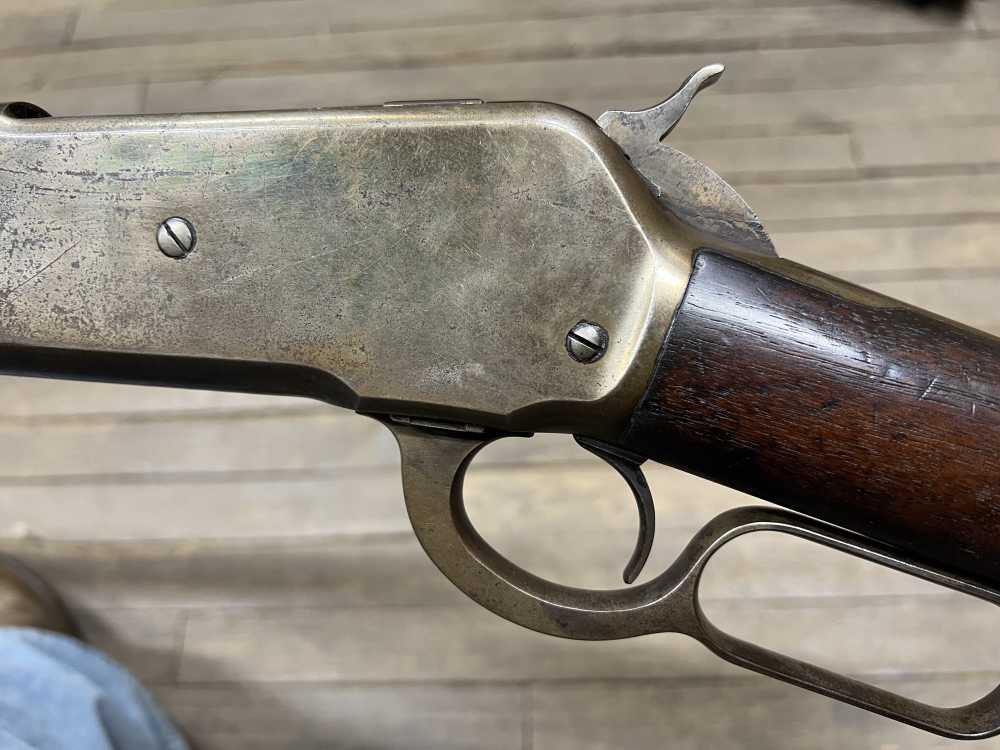 Winchester 1886 rifle 40-82 WCF Antique 1892 w letter 26” octagon lever -img-11