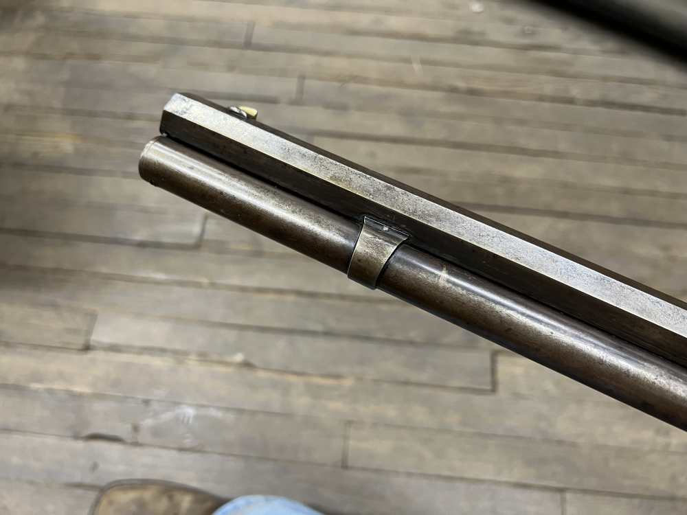 Winchester 1886 rifle 40-82 WCF Antique 1892 w letter 26” octagon lever -img-19