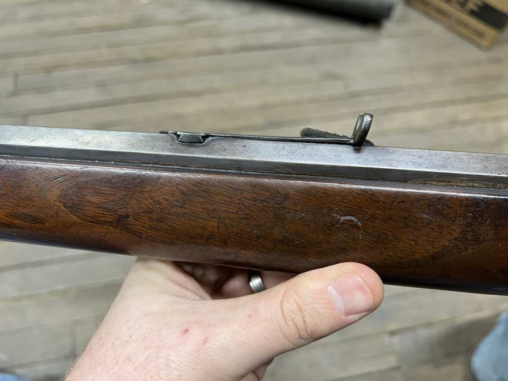Winchester 1886 rifle 40-82 WCF Antique 1892 w letter 26” octagon lever -img-15