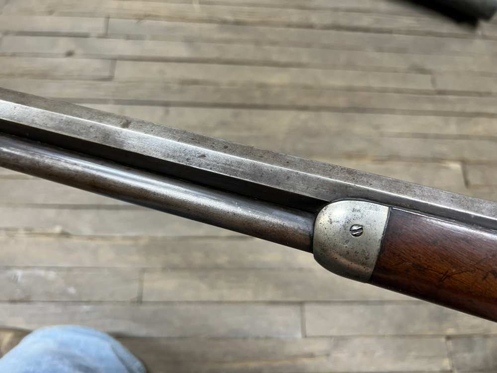 Winchester 1886 rifle 40-82 WCF Antique 1892 w letter 26” octagon lever -img-17