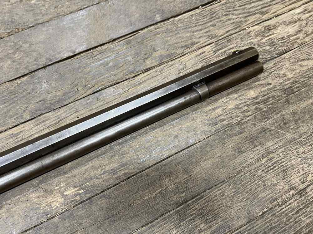 Winchester 1886 rifle 40-82 WCF Antique 1892 w letter 26” octagon lever -img-7