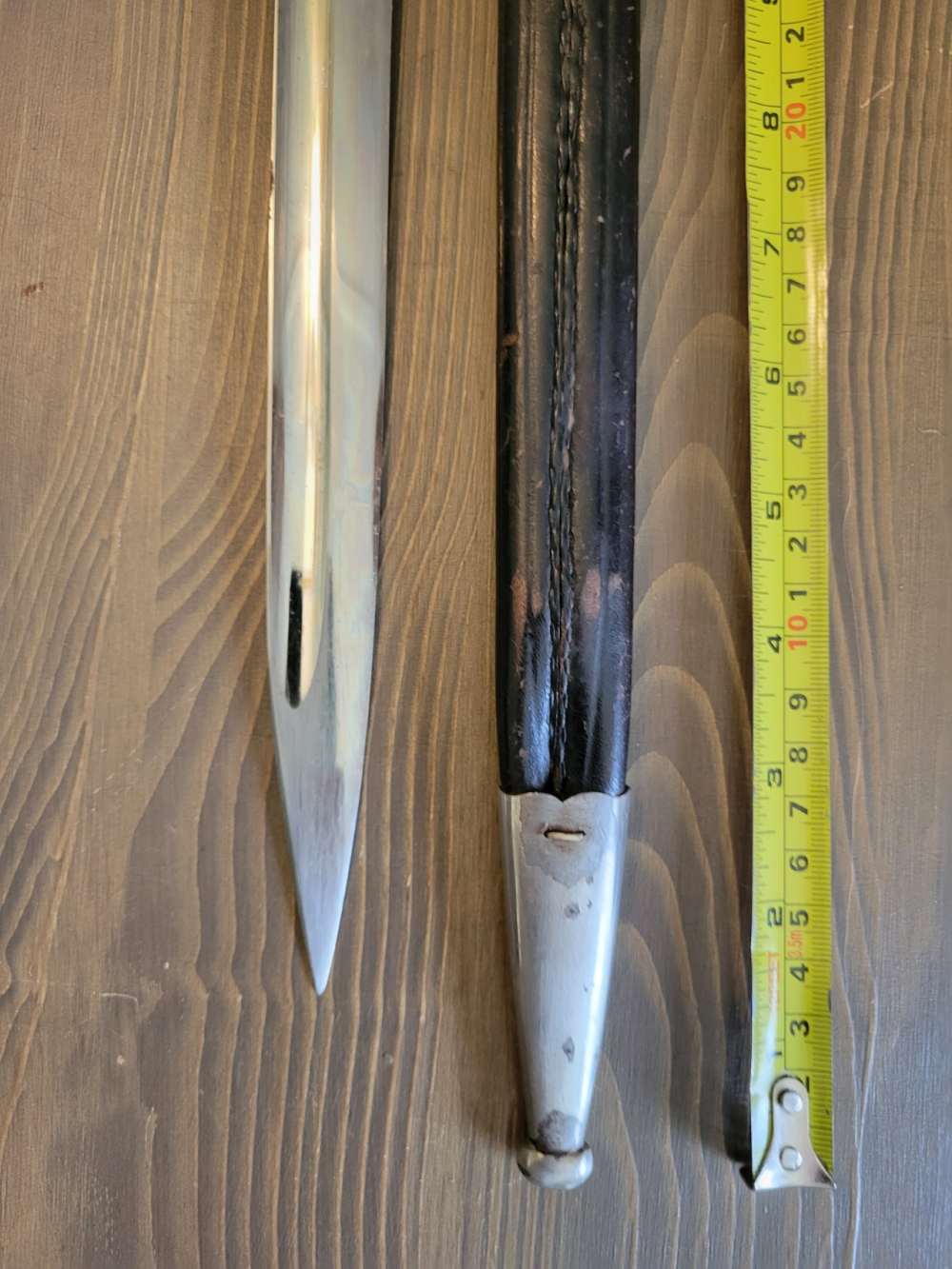 World War II German Stag Handle Eagle Head Bayonet w/SS Oval Carl Eickhorn-img-10