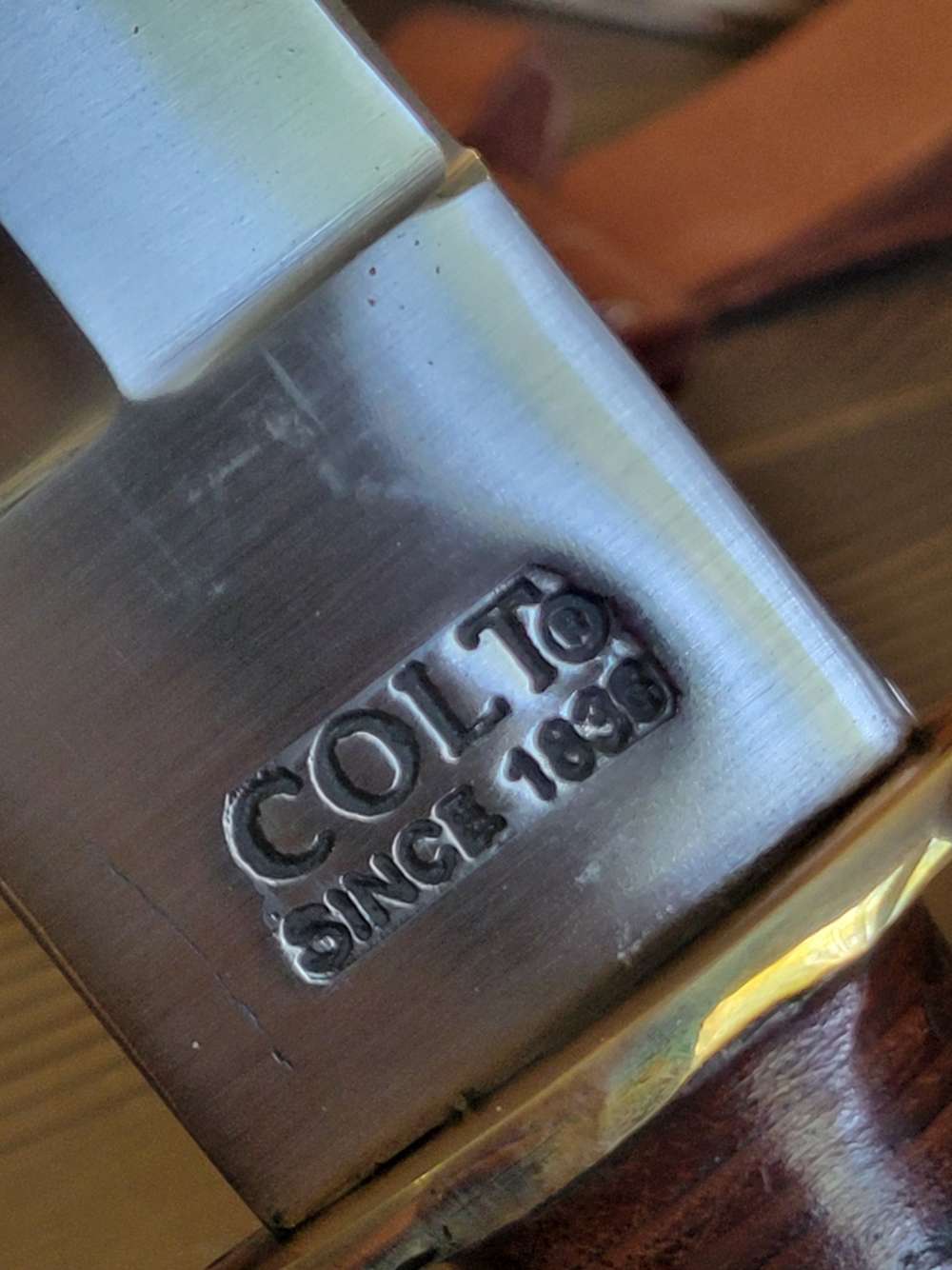 Colt Model CT822 Stag Handle Spear Point Bowie Knife w/ORG Box!-img-5
