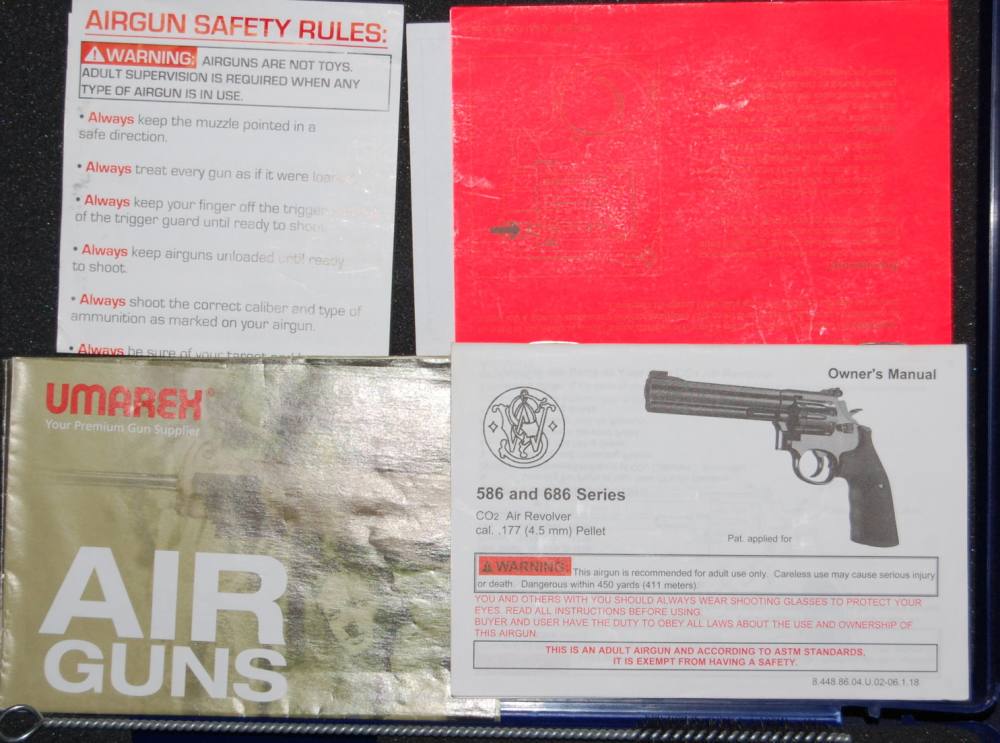 Smith & Wesson / Umarex Model 586 Air Gun Revolver .177 Caliber Box S&W-img-21