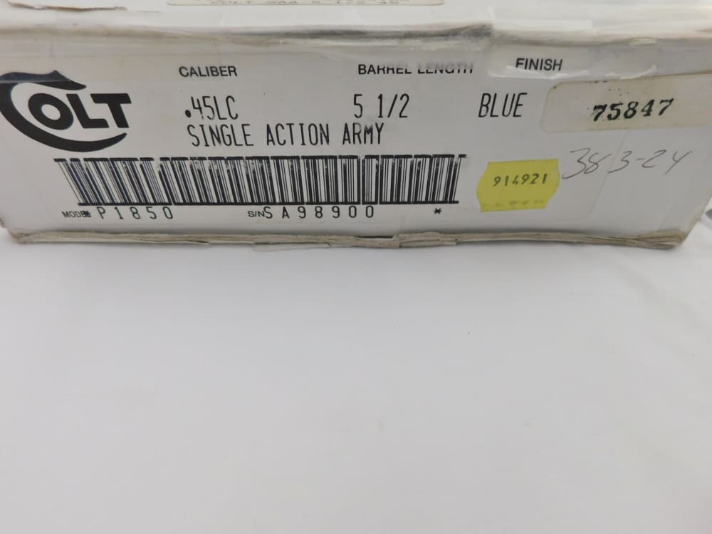 1992 Colt SAA 45LC Ken Burklow Engraved NIB-img-2