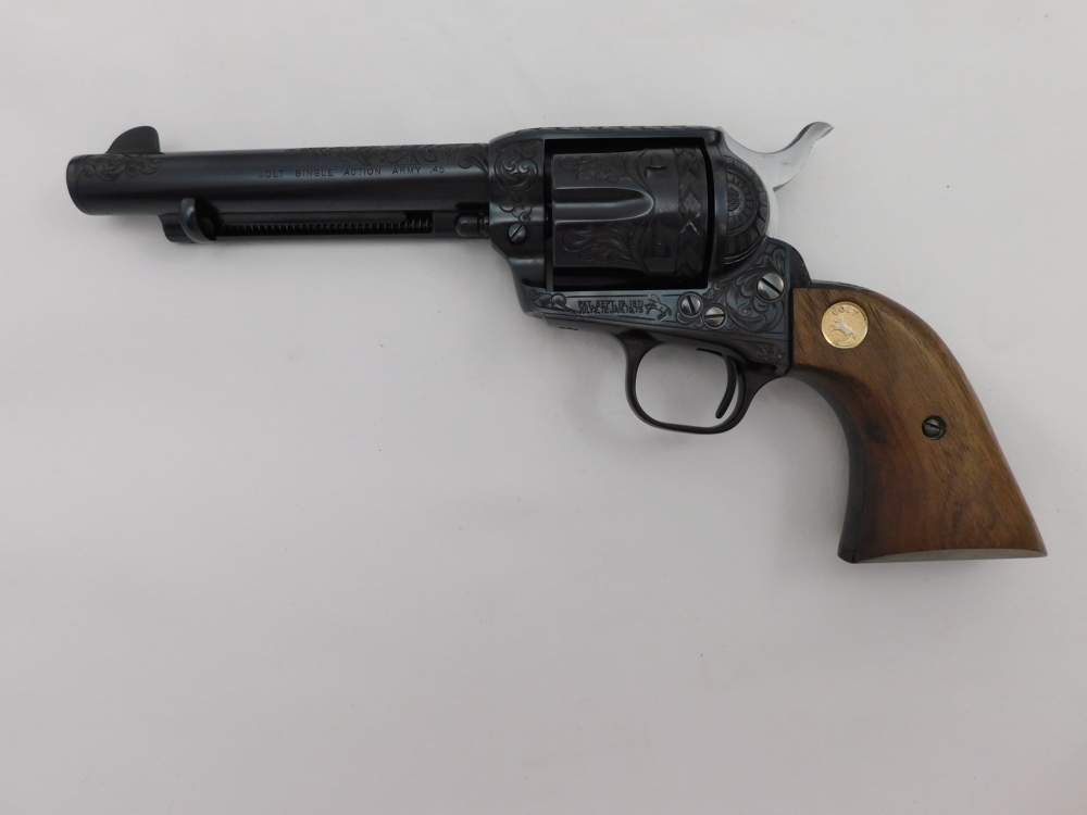 1992 Colt SAA 45LC Ken Burklow Engraved NIB-img-3