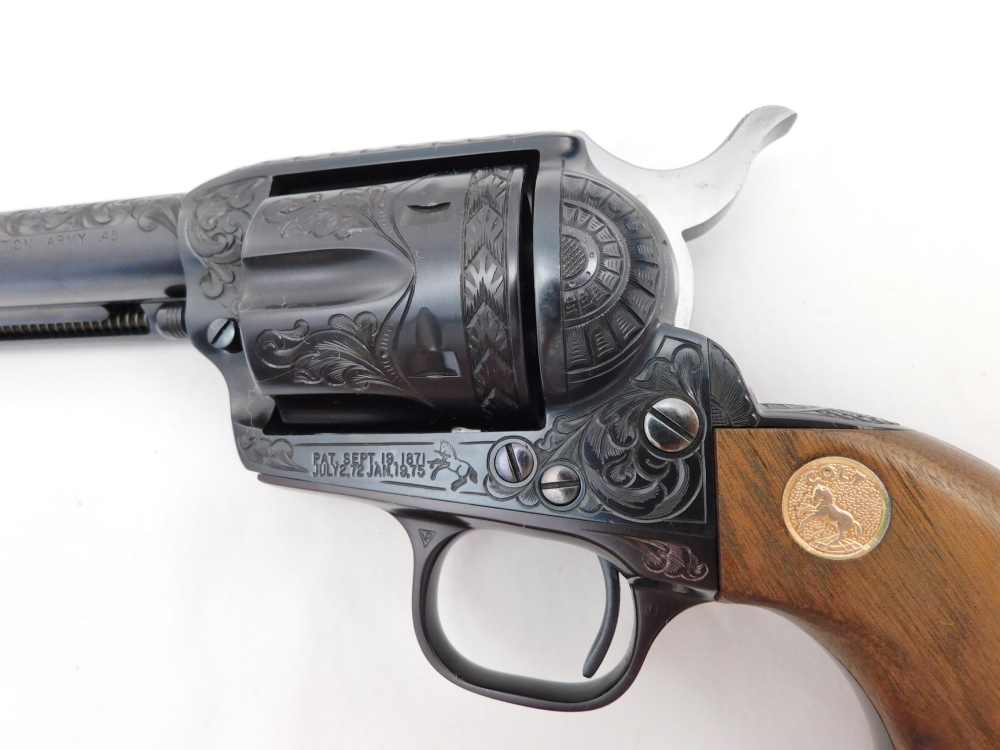 1992 Colt SAA 45LC Ken Burklow Engraved NIB-img-6
