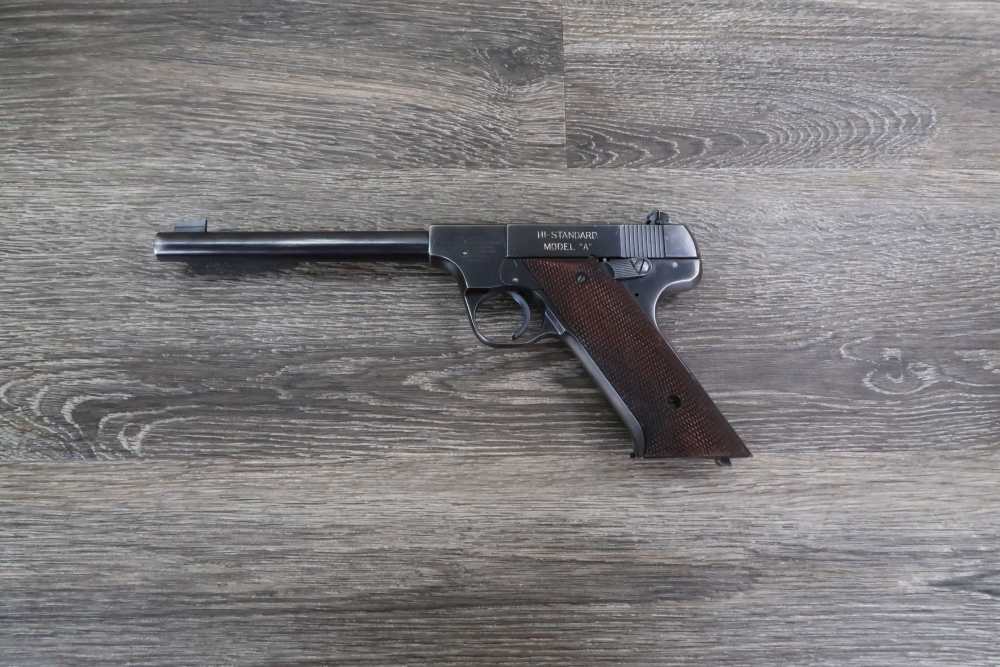 High Standard Model A Semi Auto Pistol .22 LR 6-3/4" 1940-img-1