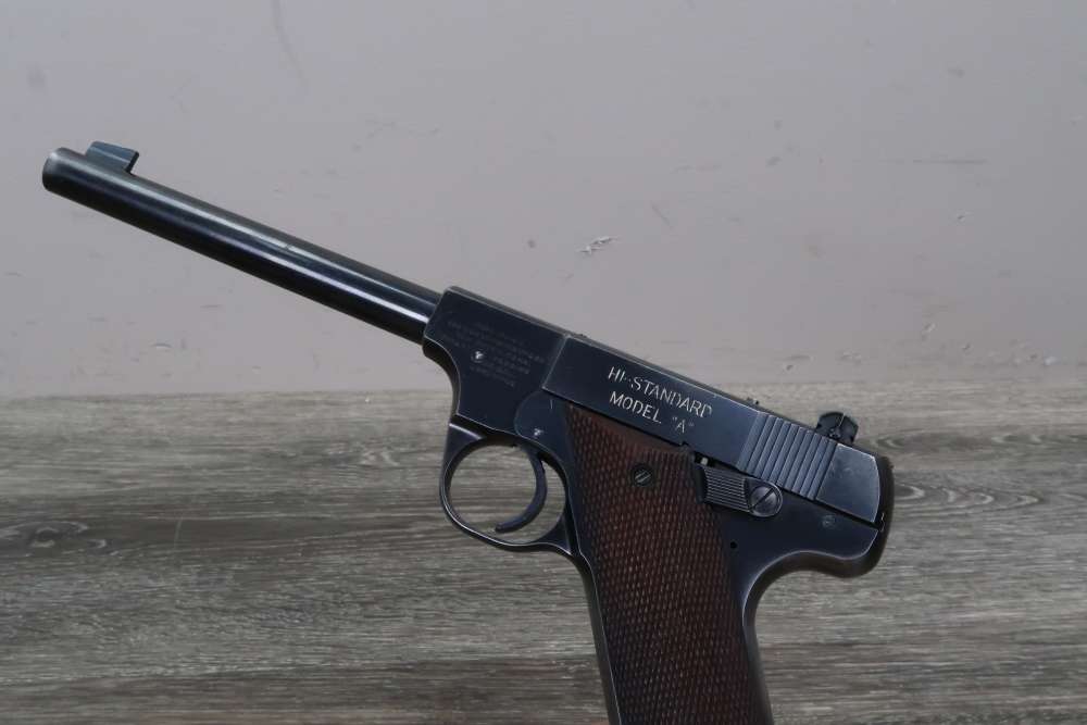 High Standard Model A Semi Auto Pistol .22 LR 6-3/4" 1940-img-3