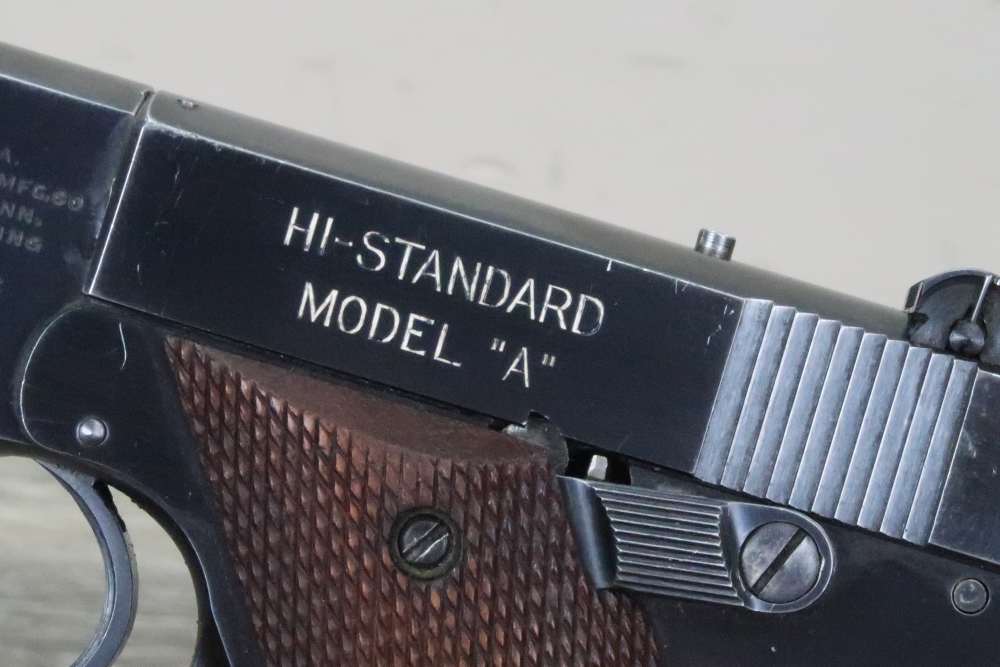 High Standard Model A Semi Auto Pistol .22 LR 6-3/4" 1940-img-12