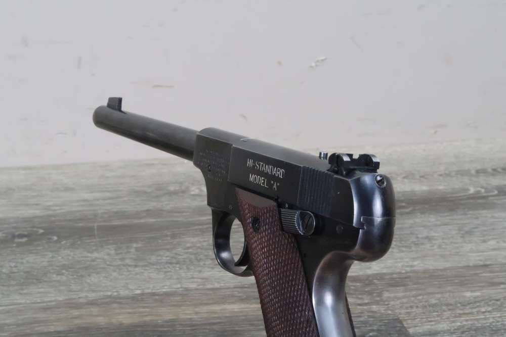 High Standard Model A Semi Auto Pistol .22 LR 6-3/4" 1940-img-10