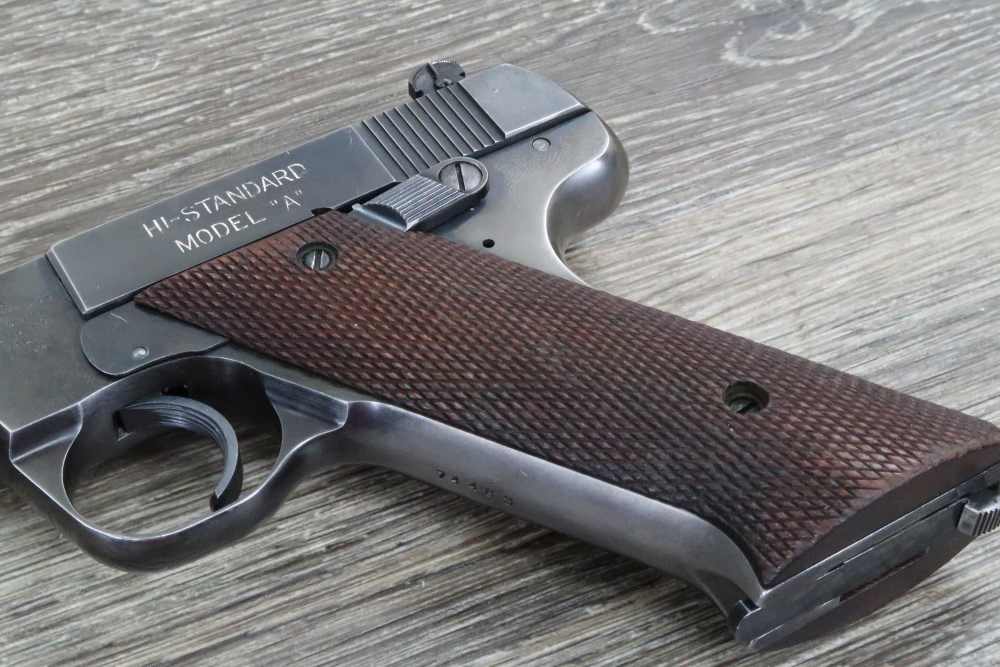 High Standard Model A Semi Auto Pistol .22 LR 6-3/4" 1940-img-6